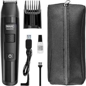 Wahl Manscaper Lithium Leisten- und Körpertrimmer, vollständig wasserdichter Trimmer, Nass-/Trockeneinsatz, Smart Trim Technology LED, Safe-Touch-Kugelkopfschneidsätze, wiederaufladbar, schwarz Wahl Manscaper Lithium Leisten- und Körpertrimmer, vollständig wasserdichter Trimmer, Nass-/Trockeneinsatz, Smart Trim Technology LED, Safe-Touch-Kugelkopfschneidsätze, wiederaufladbar, schwarz