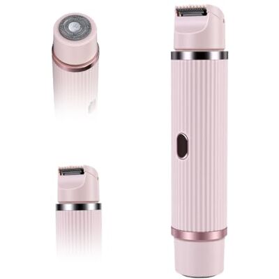 OTraki 2-in-1 Elektrorasierer für Damen, Doppelkopf, IPX7 wasserdicht, mit Bikini-Trimmer, Nass- und Trockenrasierer für Intimbereiche wie Gesicht, Rosa OTraki 2-in-1 Elektrorasierer für Damen, Doppelkopf, IPX7 wasserdicht, mit Bikini-Trimmer, Nass- und Trockenrasierer für Intimbereiche wie Gesicht, Rosa