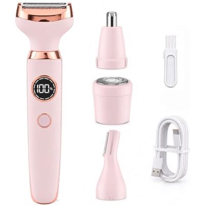 Carehabi Damenrasierer Elektrisch 7000 RPM 4 in 1 Intimrasierer für Frauen Rasierer Damen Elektrisch für Bikinizone Achseln Beine Wasserdicht Nass/Trocken LED-Display Carehabi Damenrasierer Elektrisch 7000 RPM 4 in 1 Intimrasierer für Frauen Rasierer Damen Elektrisch für Bikinizone Achseln Beine Wasserdicht Nass/Trocken LED-Display