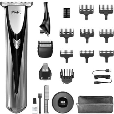 Wahl Elite Groom, Ganzkörper-Trimmen, abwaschbare Aufsätze, Ohr- und Nasenhaar Entfernung, langlebige Batterie, perfekt für ihn, einfache Wartung Wahl Elite Groom, Ganzkörper-Trimmen, abwaschbare Aufsätze, Ohr- und Nasenhaar Entfernung, langlebige Batterie, perfekt für ihn, einfache Wartung