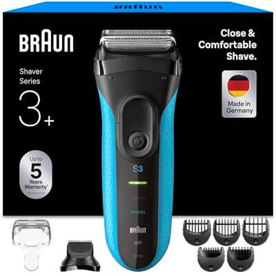 Braun Rasierer Herren Elektrisch Series 3+, Rasierapparat, 3010BT, Blau Braun Rasierer Herren Elektrisch Series 3+, Rasierapparat, 3010BT, Blau