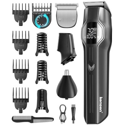 kensen 4-in-1 Barttrimmer Herren set,All-in-One Bartrasierer Akku 210Min kensen 4-in-1 Barttrimmer Herren set,All-in-One Bartrasierer Akku 210Min
