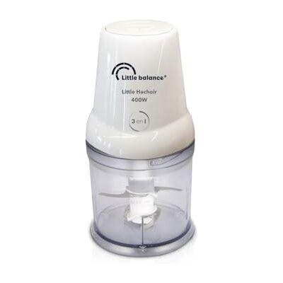 Balance 8586 Little Zerkleinerer, elektrischer Zerkleinerer, Mini-Mixer, Schüssel 500 ml, 4 Edelstahlklingen, 400 W, weiß Balance 8586 Little Zerkleinerer, elektrischer Zerkleinerer, Mini-Mixer, Schüssel 500 ml, 4 Edelstahlklingen, 400 W, weiß