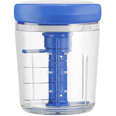 Tefal Jamie Oliver Chop & Shaker, ohne Strom, Fassungsvermögen: 450 ml, Multizerkleinerer, Universalzerkleinerer für Gemüse, Obst, Zwiebeln, Nüsse, Knoblauch, weiß/blau, K1644344 Tefal Jamie Oliver Chop & Shaker, ohne Strom, Fassungsvermögen: 450 ml, Multizerkleinerer, Universalzerkleinerer für Gemüse, Obst, Zwiebeln, Nüsse, Knoblauch, weiß/blau, K1644344