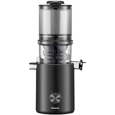 Panasonic MJ-L900KXE Entsafter, 1,5 l Fassungsvermögen, 120 mm Einfüllöffnung, 55 U/min, siebloses Filtersystem, spülmaschinengeeignet, leicht zu reinigen, Sorbet-Aufsatz, Schwarz Panasonic MJ-L900KXE Entsafter, 1,5 l Fassungsvermögen, 120 mm Einfüllöffnung, 55 U/min, siebloses Filtersystem, spülmaschinengeeignet, leicht zu reinigen, Sorbet-Aufsatz, Schwarz