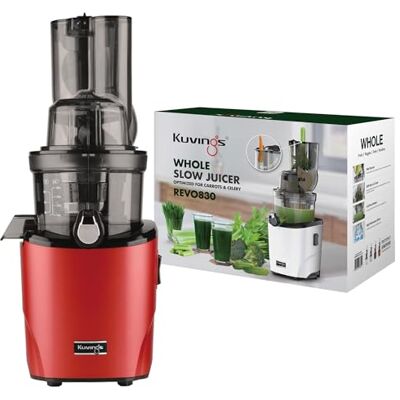 kuvings Entsafter REVO830 Slow Juicer Doppelte Einfüllöffnung automatisches Schneidesystem inkl.Smoothie & Sorbet Filter Set Mattschwarz_KSP-2478CE (Matt Dark Red) kuvings Entsafter REVO830 Slow Juicer Doppelte Einfüllöffnung automatisches Schneidesystem inkl.Smoothie & Sorbet Filter Set Mattschwarz_KSP-2478CE (Matt Dark Red)