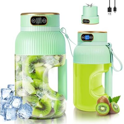 Fine Life Pro 【Upgraded 】 Rechargeable Electric Juicer, New 1.2L Large Volume Lemon Juicer Electric for Vegetables and Fruit, Two Modes, Easy to Clean,3D-10 Blade,USB Included (CYAN GREEN) Fine Life Pro 【Upgraded 】 Rechargeable Electric Juicer, New 1.2L Large Volume Lemon Juicer Electric for Vegetables and Fruit, Two Modes, Easy to Clean,3D-10 Blade,USB Included (CYAN GREEN)