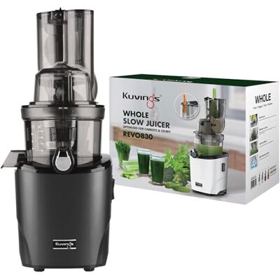 kuvings Entsafter REVO830 Slow Juicer Doppelte Einfüllöffnung automatisches Schneidesystem inkl.Smoothie & Sorbet Filter Set Mattschwarz_KSP-2478CE (Matt Black) kuvings Entsafter REVO830 Slow Juicer Doppelte Einfüllöffnung automatisches Schneidesystem inkl.Smoothie & Sorbet Filter Set Mattschwarz_KSP-2478CE (Matt Black)
