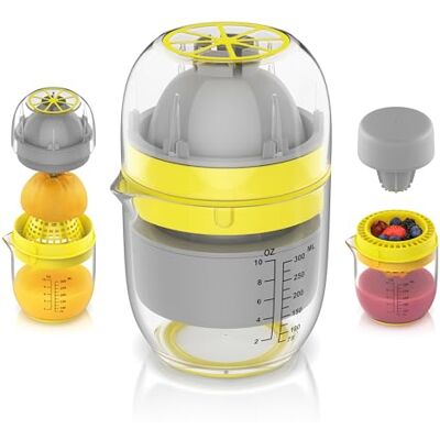 Arendo Saftpresse Zitruspresse Entsafter manuell Limettenpresse Zitronenpresse für frische Obst- und Gemüsesäfte – 300 ml Apfelsinen Zitronen Grapefruit Blaubeeren etc. Arendo Saftpresse Zitruspresse Entsafter manuell Limettenpresse Zitronenpresse für frische Obst- und Gemüsesäfte – 300 ml Apfelsinen Zitronen Grapefruit Blaubeeren etc.
