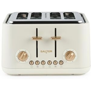SALTER Pebble 4-Scheiben-Toaster – Toaster mit breitem Schlitz, Hochhub-Auswurf, 6 Bräunungsstufen, Selbstzentrierung, herausnehmbare Krümelschublade, Auftau-/Aufwärm-/Stoppfunktion, Stone SALTER Pebble 4-Scheiben-Toaster – Toaster mit breitem Schlitz, Hochhub-Auswurf, 6 Bräunungsstufen, Selbstzentrierung, herausnehmbare Krümelschublade, Auftau-/Aufwärm-/Stoppfunktion, Stone