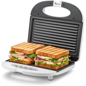Girmi TS03 Toaster, 750 W, Antihaftplatten, Hitzebeständiger Griff mit Verschluss, Betriebs- und Temperaturanzeige, Weiß. Girmi TS03 Toaster, 750 W, Antihaftplatten, Hitzebeständiger Griff mit Verschluss, Betriebs- und Temperaturanzeige, Weiß.