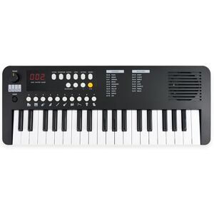 Axus Tragbares 37 Mini-Keyboard In Mitternachtsschwarz – Lustiges E-Piano Für Anfänger, Usb-C Oder Batteriebetrieb Axus Tragbares 37 Mini-Keyboard In Mitternachtsschwarz – Lustiges E-Piano Für Anfänger, Usb-C Oder Batteriebetrieb