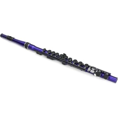 Nuvo Student Flute 2.0, Special Blue Metallic Blau/Schwarz, Lila Flöte C-Dur Wasserdicht Leicht-Polymer mit rutschhemmender Einlage Nuvo Student Flute 2.0, Special Blue Metallic Blau/Schwarz, Lila Flöte C-Dur Wasserdicht Leicht-Polymer mit rutschhemmender Einlage