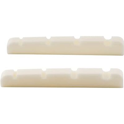 Musiclily Basic 38mm Bass Knochen Sattel Bone Nut,38x3,5x5mm (2 Stück) Flache Unterseite, für 4-Saiter Precision/Jazz Bass E-Bass Musiclily Basic 38mm Bass Knochen Sattel Bone Nut,38x3,5x5mm (2 Stück) Flache Unterseite, für 4-Saiter Precision/Jazz Bass E-Bass