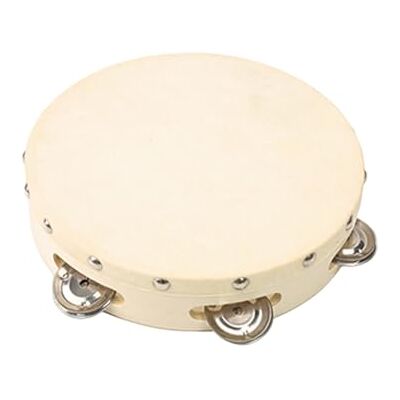 Jazuaiao Professionelles mit Lederoberflächen, 8 inches Tamburine aus Naturholz, pädagogisches Schlaginstrument für und Erwachsene, musikalisches Lernwerkzeug Jazuaiao Professionelles mit Lederoberflächen, 8 inches Tamburine aus Naturholz, pädagogisches Schlaginstrument für und Erwachsene, musikalisches Lernwerkzeug