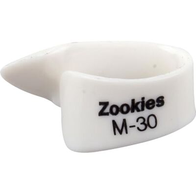 Dunlop Plektrum Daumen, Zookies M30, Weiß, 12 Stück, Kunststoff Dunlop Plektrum Daumen, Zookies M30, Weiß, 12 Stück, Kunststoff