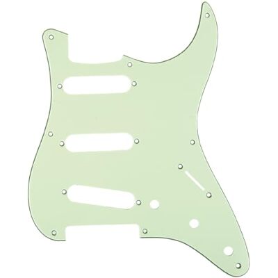 Musiclily Pro 8 Löcher 50s 57 Vintage SSS Schlagbrett 3 lagig Mint Green für American Strat Style E-Gitarre Musiclily Pro 8 Löcher 50s 57 Vintage SSS Schlagbrett 3 lagig Mint Green für American Strat Style E-Gitarre