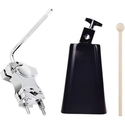 Tmboryuu L Stangenhalter zur Erweiterung von Trommelsets, der die sichere von Tamburinen ermöglicht Inklusive Metall Kuhglocke und Stick Metall Kuhglocken Set Tmboryuu L Stangenhalter zur Erweiterung von Trommelsets, der die sichere von Tamburinen ermöglicht Inklusive Metall Kuhglocke und Stick Metall Kuhglocken Set