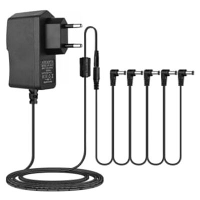 Frewurwer Netzadapter 5-Wege E-Gitarren Effektpedal Netzstecker Teile Kabel Daisy Chain Draht Pro 9V DC 850mAh EU STECKER Stromversorgung Frewurwer Netzadapter 5-Wege E-Gitarren Effektpedal Netzstecker Teile Kabel Daisy Chain Draht Pro 9V DC 850mAh EU STECKER Stromversorgung