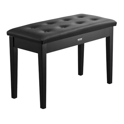 VEVOR Klavierhocker 750 x 355 x 490 mm, Klavierbank, Klavierstuhl mit hochdichter Polsterung, Ablagefach für Notenbücher, hölzerner Pianobank, Hockersitz, für Schminktisch und Wohnzimmer VEVOR Klavierhocker 750 x 355 x 490 mm, Klavierbank, Klavierstuhl mit hochdichter Polsterung, Ablagefach für Notenbücher, hölzerner Pianobank, Hockersitz, für Schminktisch und Wohnzimmer