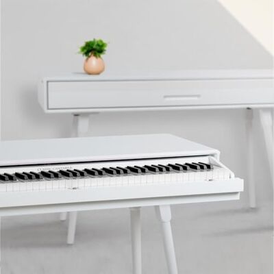 Classic Cantabile DP-730 WL Digitalpiano Weiß matt, Lackierte Oberfläche 88 Tasten mit Hammermechanik, Tastatur komplett versenkbar, MIDI In/Out, 2 Kopfhörerausgänge (6, 3 mm Klinke), Aux-Eingang (6 Classic Cantabile DP-730 WL Digitalpiano Weiß matt, Lackierte Oberfläche 88 Tasten mit Hammermechanik, Tastatur komplett versenkbar, MIDI In/Out, 2 Kopfhörerausgänge (6, 3 mm Klinke), Aux-Eingang (6