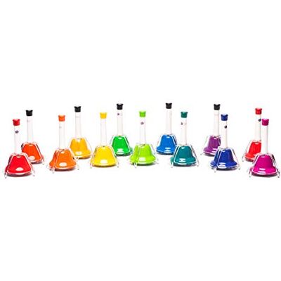 Fuzeau Musikspiel mit 13 bunten Glocken – zum Schütteln oder Schlagen – 1 Note, 1 Farbe – Lernen von Melodien – spielerisches pädagogisches Instrument ab 3 Jahren – Aufbewahrungsbox inklusive – Ref Fuzeau Musikspiel mit 13 bunten Glocken – zum Schütteln oder Schlagen – 1 Note, 1 Farbe – Lernen von Melodien – spielerisches pädagogisches Instrument ab 3 Jahren – Aufbewahrungsbox inklusive – Ref