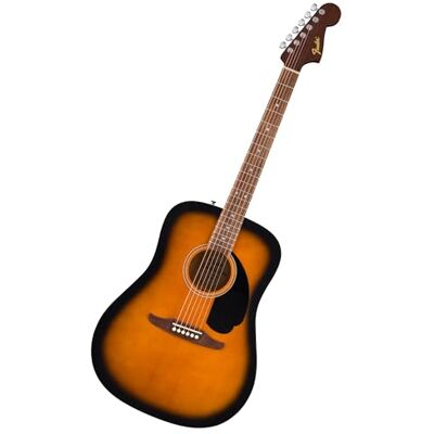 Fender California Debut Redondo Dreadnought Akustikgitarre, Fichtendecke, schwarzes Schlagbrett, 2 Tone Sunburst Fender California Debut Redondo Dreadnought Akustikgitarre, Fichtendecke, schwarzes Schlagbrett, 2 Tone Sunburst