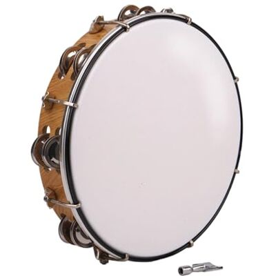 HDOYTXXM 10-Zoll mit zweireihigen Glocken, kleines Musikinstrument, Handtrommel, Musikspielzeug, kleines Spielzeug HDOYTXXM 10-Zoll mit zweireihigen Glocken, kleines Musikinstrument, Handtrommel, Musikspielzeug, kleines Spielzeug
