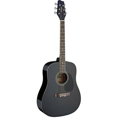 Stagg Akkustikgitarre Dreadnought Akustik Volle Größe Schwarz Stagg Akkustikgitarre Dreadnought Akustik Volle Größe Schwarz
