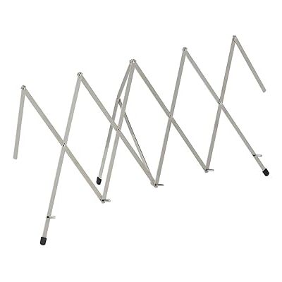 Wittner Notenpult/Tischnotenständer 967001, halbautomatisches Scherenpult, auch als Zitherpult, Lange Füsse, vernickelt, Made in Germany Wittner Notenpult/Tischnotenständer 967001, halbautomatisches Scherenpult, auch als Zitherpult, Lange Füsse, vernickelt, Made in Germany