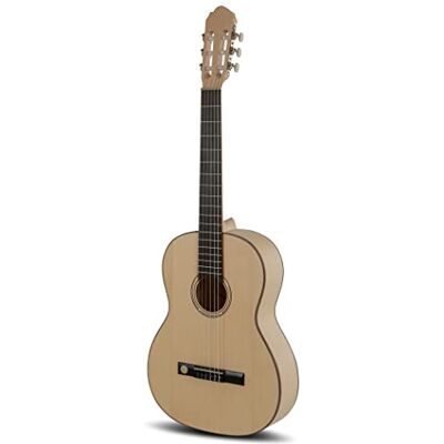 GEWA Konzertgitarre, klassische Gitarre Pro Natura Silver Linkshändermodell/Lefthand 4/4 Größe Massive Fichtendecke Boden/Zarge Ahorn Naturfarben Hannabach Saiten Made in Europe GEWA Konzertgitarre, klassische Gitarre Pro Natura Silver Linkshändermodell/Lefthand 4/4 Größe Massive Fichtendecke Boden/Zarge Ahorn Naturfarben Hannabach Saiten Made in Europe