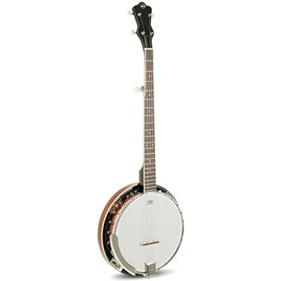 GEWA Banjo Serie Select Banjo 5-saitig Mahagoni-Kessel Ø 33,5cm Mahagoni-Resonator inkl. Koffer REMO Weatherking Fell Naturfarben Hochglanzlackiert GEWA Banjo Serie Select Banjo 5-saitig Mahagoni-Kessel Ø 33,5cm Mahagoni-Resonator inkl. Koffer REMO Weatherking Fell Naturfarben Hochglanzlackiert