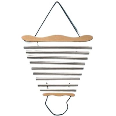 WJIAYAO Windspiel 9 Ton Tisch Windspiel mit 9 Tönen Reines hängendes Instrument mit Mallet-Glockenspiel, präzise Klangheilung, tragbar(Silver) WJIAYAO Windspiel 9 Ton Tisch Windspiel mit 9 Tönen Reines hängendes Instrument mit Mallet-Glockenspiel, präzise Klangheilung, tragbar(Silver)
