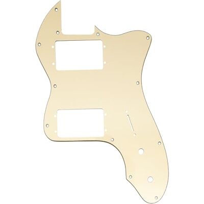 Musiclily Pro 12 Löcher Breite Palette HH Schlagbrett 3-lagig Cream für USA/Mexico Fender 72 Tele Thinline Style E-Gitarre Musiclily Pro 12 Löcher Breite Palette HH Schlagbrett 3-lagig Cream für USA/Mexico Fender 72 Tele Thinline Style E-Gitarre