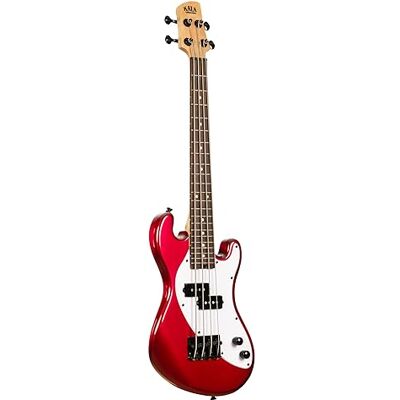 Kala U-Bass Solid Body 4-String, Candy Apple Red, Fretted, with Bag Kala U-Bass Solid Body 4-String, Candy Apple Red, Fretted, with Bag