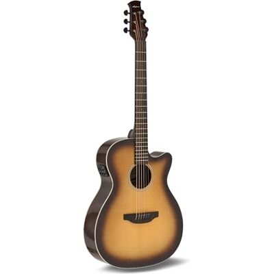 Applause E-Akustikgitarre Jump OM Electro Cut Gloss Decke massive Fichte Boden Ovangkol Cutaway Tobacco Burst hochglanz AEO-69-TB Applause E-Akustikgitarre Jump OM Electro Cut Gloss Decke massive Fichte Boden Ovangkol Cutaway Tobacco Burst hochglanz AEO-69-TB