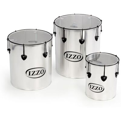 Percussion Plus pp780 Samba Drums in Silber matt Finish (Set von 3) Percussion Plus pp780 Samba Drums in Silber matt Finish (Set von 3)