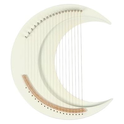 YooMoou 19-saitige Halbmond-Leier-Harfe – leichtes keltisches Volksinstrument for Anfänger und Musiktherapie (C-Dur-Tonleiter) YooMoou 19-saitige Halbmond-Leier-Harfe – leichtes keltisches Volksinstrument for Anfänger und Musiktherapie (C-Dur-Tonleiter)