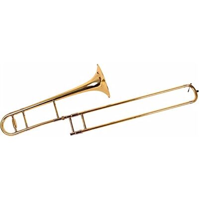 sjdoPulse Professionelle Tenorposaune B-Tenorhorn Mit Posaunenmundstück Und Handschuhen Goldmessing-Blasinstrumente Trompetenset sjdoPulse Professionelle Tenorposaune B-Tenorhorn Mit Posaunenmundstück Und Handschuhen Goldmessing-Blasinstrumente Trompetenset