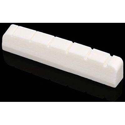 Musiclily Basic 43mm E-Gitarren Knochen Sattel Bone Nut 43x6x8,5mm 2 Stück Flache Unterseite, für LP SG Style E-Gitarre Musiclily Basic 43mm E-Gitarren Knochen Sattel Bone Nut 43x6x8,5mm 2 Stück Flache Unterseite, für LP SG Style E-Gitarre