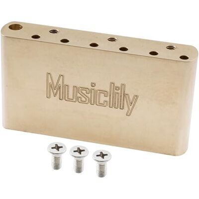 Musiclily Ultra 56,5mm Messing Tremolo Block 42mm für USA/Mexiko Fender Vintage Strat Style Classic Series E-Gitarre Musiclily Ultra 56,5mm Messing Tremolo Block 42mm für USA/Mexiko Fender Vintage Strat Style Classic Series E-Gitarre