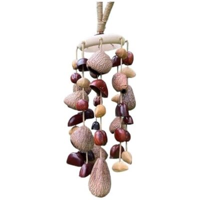 AYWTIUN Pflanzenschalen-Glocken-Anhänger, Klangtherapie, Meditation Handklingende Glocken, Pflanzenfrüchte, Windspiel-Anhänger(Color9) AYWTIUN Pflanzenschalen-Glocken-Anhänger, Klangtherapie, Meditation Handklingende Glocken, Pflanzenfrüchte, Windspiel-Anhänger(Color9)