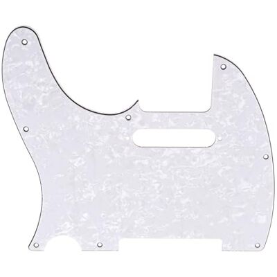 Musiclily Pro Linkshänder 8 Löcher TL Schlagbrett 4 lagig White Pearl für Fender American/Mexican TeleStandard Moderner Style E-Gitarre Musiclily Pro Linkshänder 8 Löcher TL Schlagbrett 4 lagig White Pearl für Fender American/Mexican TeleStandard Moderner Style E-Gitarre