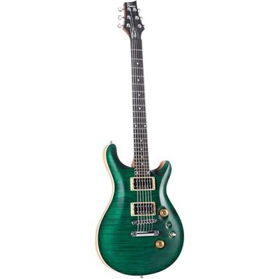 Fame Forum IV Modern E-Gitarre mit Khaya-Mahagoni-Korpus und Riegelahorn-Decke, Piezo Tonabnehmersystem, Emerald Green Satin Fame Forum IV Modern E-Gitarre mit Khaya-Mahagoni-Korpus und Riegelahorn-Decke, Piezo Tonabnehmersystem, Emerald Green Satin