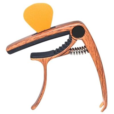 DHYUACN Gitarren Capo Kapodaster aus Zinkmetall mit Plektrumhalter for Akustik- und E-Gitarren, 5 Plektren im Lieferumfang enthalten – unverzichtbares Gitarrenzubehör DHYUACN Gitarren Capo Kapodaster aus Zinkmetall mit Plektrumhalter for Akustik- und E-Gitarren, 5 Plektren im Lieferumfang enthalten – unverzichtbares Gitarrenzubehör