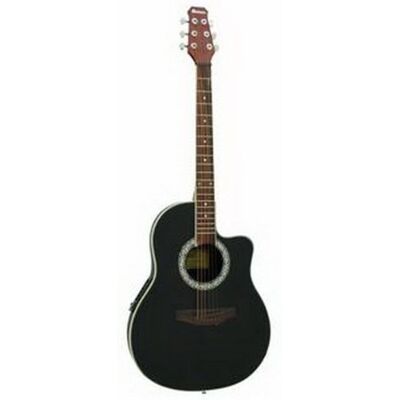 Unbekannt DIMAVERY RB-300 Rounded back, schwarz Akustische Gitarre mit Piezo-Tonabnehmer Unbekannt DIMAVERY RB-300 Rounded back, schwarz Akustische Gitarre mit Piezo-Tonabnehmer