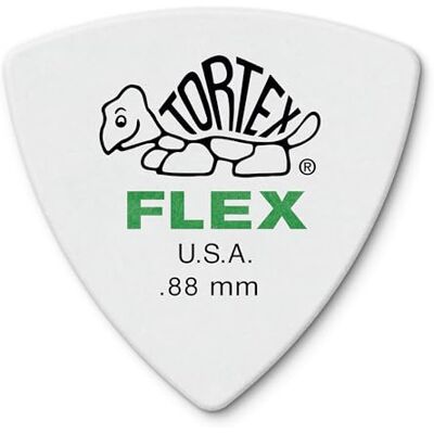 Dunlop 456P.88 Tortex Flex Triangel, 0,88 mm, Grün, 6 Stück Dunlop 456P.88 Tortex Flex Triangel, 0,88 mm, Grün, 6 Stück