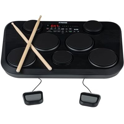 Fame DD-380 Digital Drum Set, Kompaktes E-Drum, 273 Sounds, 45 Kits, 7 anschlagsdynamische Pads, Recording-Funktion, USB-MIDI, Metronom, inkl. Sticks & Netzteil, Ideal für Zuhause & unterwegs Fame DD-380 Digital Drum Set, Kompaktes E-Drum, 273 Sounds, 45 Kits, 7 anschlagsdynamische Pads, Recording-Funktion, USB-MIDI, Metronom, inkl. Sticks & Netzteil, Ideal für Zuhause & unterwegs