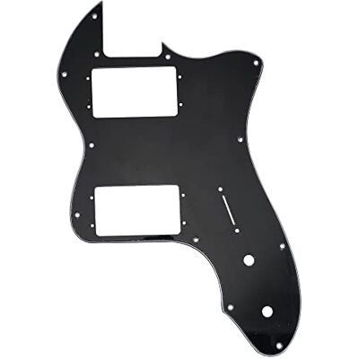Musiclily Pro 12 Löcher Breite Palette HH Schlagbrett 3-lagig Schwarz für USA/Mexico Fender 72 Tele Thinline Style E-Gitarre Musiclily Pro 12 Löcher Breite Palette HH Schlagbrett 3-lagig Schwarz für USA/Mexico Fender 72 Tele Thinline Style E-Gitarre
