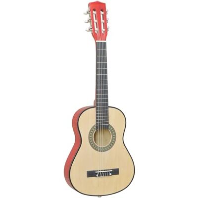 WS Klassische Gitarre – Musikinstrument – 620612 – Holz – Natur – 92 cm – Plektrum – Gurt – Aufkleber – Stahlsaiten – Nylonsaiten – Anfänger – Fortgeschrittene – Musikalische Entdeckung WS Klassische Gitarre – Musikinstrument – 620612 – Holz – Natur – 92 cm – Plektrum – Gurt – Aufkleber – Stahlsaiten – Nylonsaiten – Anfänger – Fortgeschrittene – Musikalische Entdeckung